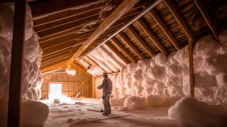 closed cell spray foam in attic